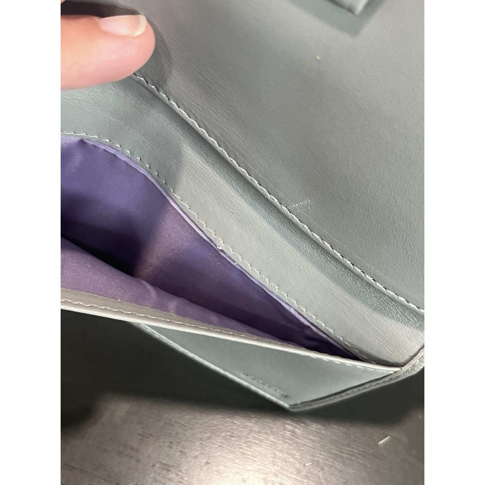 VTG Coach Gray Checkbook Cover Purple Inside "C" Logo - Picture 5 of 6